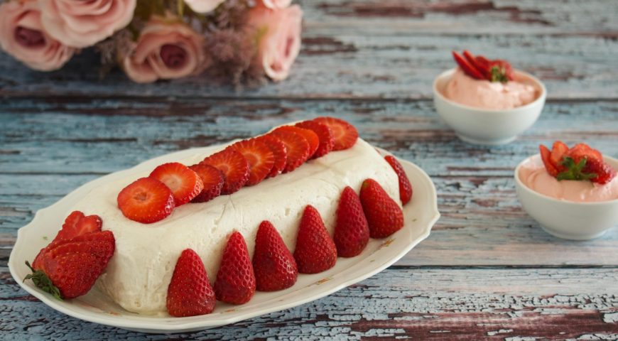 Semifreddo di fragole e banane